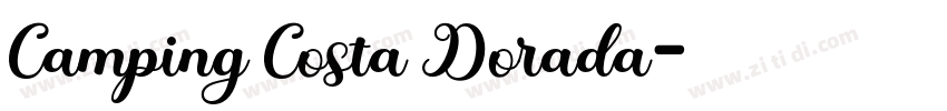 Camping Costa Dorada字体转换